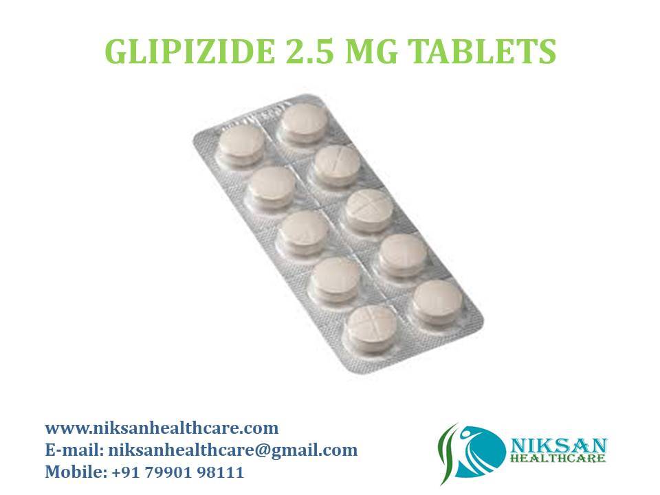 Glipizide 2.5 Mg Tablets General Medicines