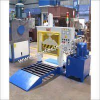 Blue Rubber Bale Cutter Machine