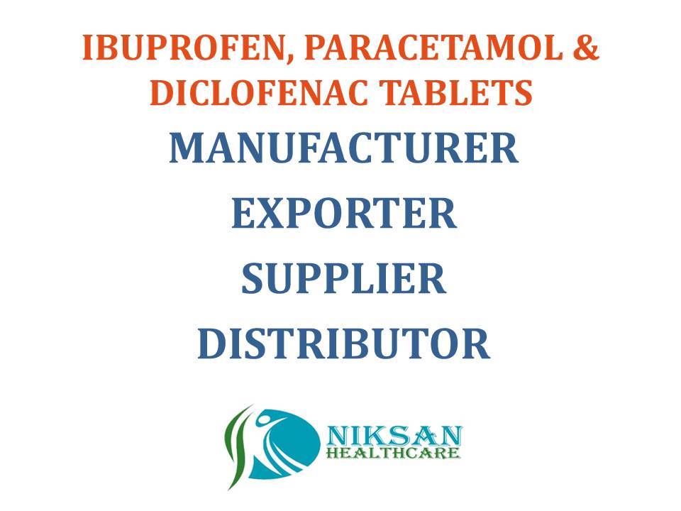 Ibuprofen, Paracetamol & Diclofenac Tablets General Medicines