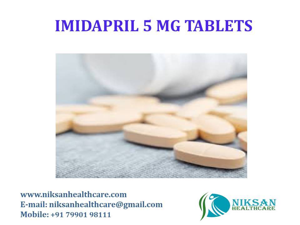 Imidapril 5 Mg Tablets - Fda Approved Antihypertensive Medication, Supports Heart Health, Convenient Dosage Guidelines For Adults And Seniors, Store In Cool Dry Place