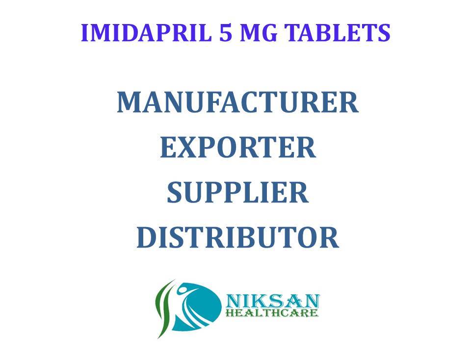 Imidapril 5 Mg Tablets - Fda Approved Antihypertensive Medication, Supports Heart Health, Convenient Dosage Guidelines For Adults And Seniors, Store In Cool Dry Place