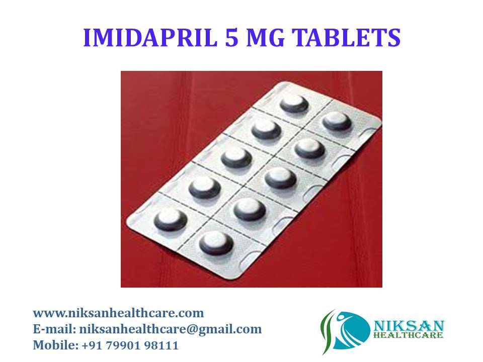 Imidapril 5 Mg Tablets - Fda Approved Antihypertensive Medication, Supports Heart Health, Convenient Dosage Guidelines For Adults And Seniors, Store In Cool Dry Place