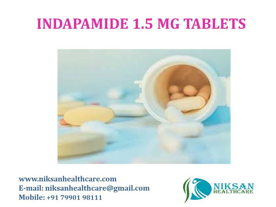 Indapamide 1.5 Mg Tablets General Medicines