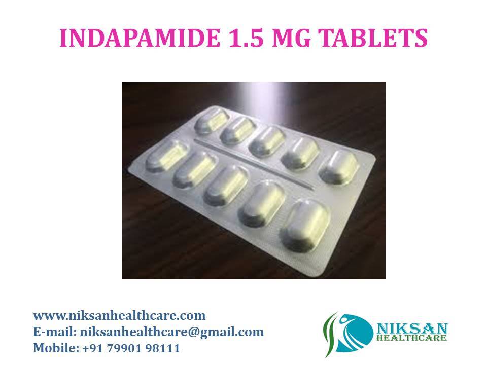 Indapamide 1.5 Mg Tablets General Medicines