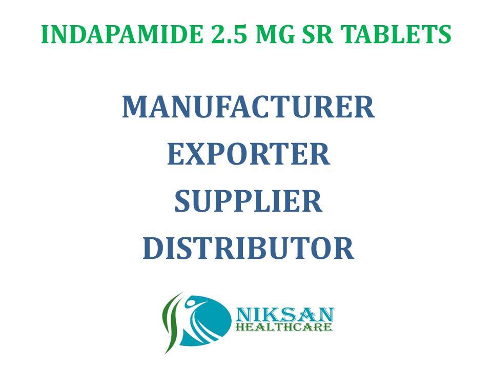 Indapamide Tablets - 2.5 Mg Dosage | Effective Treatment For Hypertension, Heart Failure, Easy To Use And Store, Suitable For All, Administer With Milk Or Water