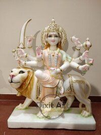 मार्बल मां दुर्गा देवी मूर्ति