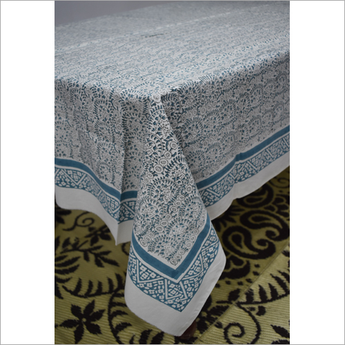 Available In Different Color Hand Block Printed Table Cloth