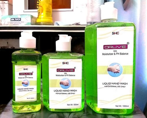 ORLIVE HAND WASH - Herbal Infusion Liquid Soap Foam, 250ml/500ml/1L Sizes | Green Color, Transparent Style, Non-Greasy Formula