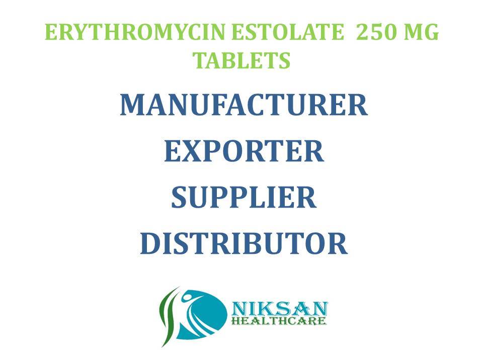 Erythromycin Estolate 250 Mg Tablets General Medicines
