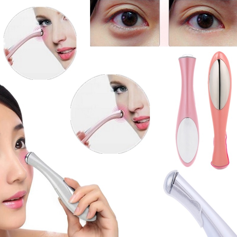 Eye Massager Tool - Plastic, 11 X 2 X 1 Cm, Plain Color | Soothes Face & Body, Battery Operated, Lightweight 50 Grams, Suitable For Men & Women