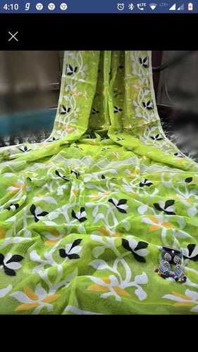 मल्टी कलर सॉफ्ट ढाकाई जामदानी साड़ी