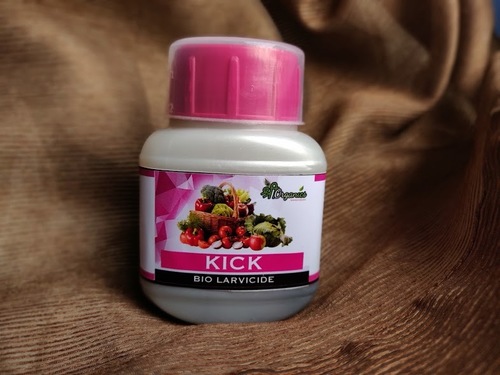 Bio Larvicide - Natural Powder for Lepidopteran Pest Control | 100 ml White Plastic Bottle, Effective Dosage 0.5 ml/ltr