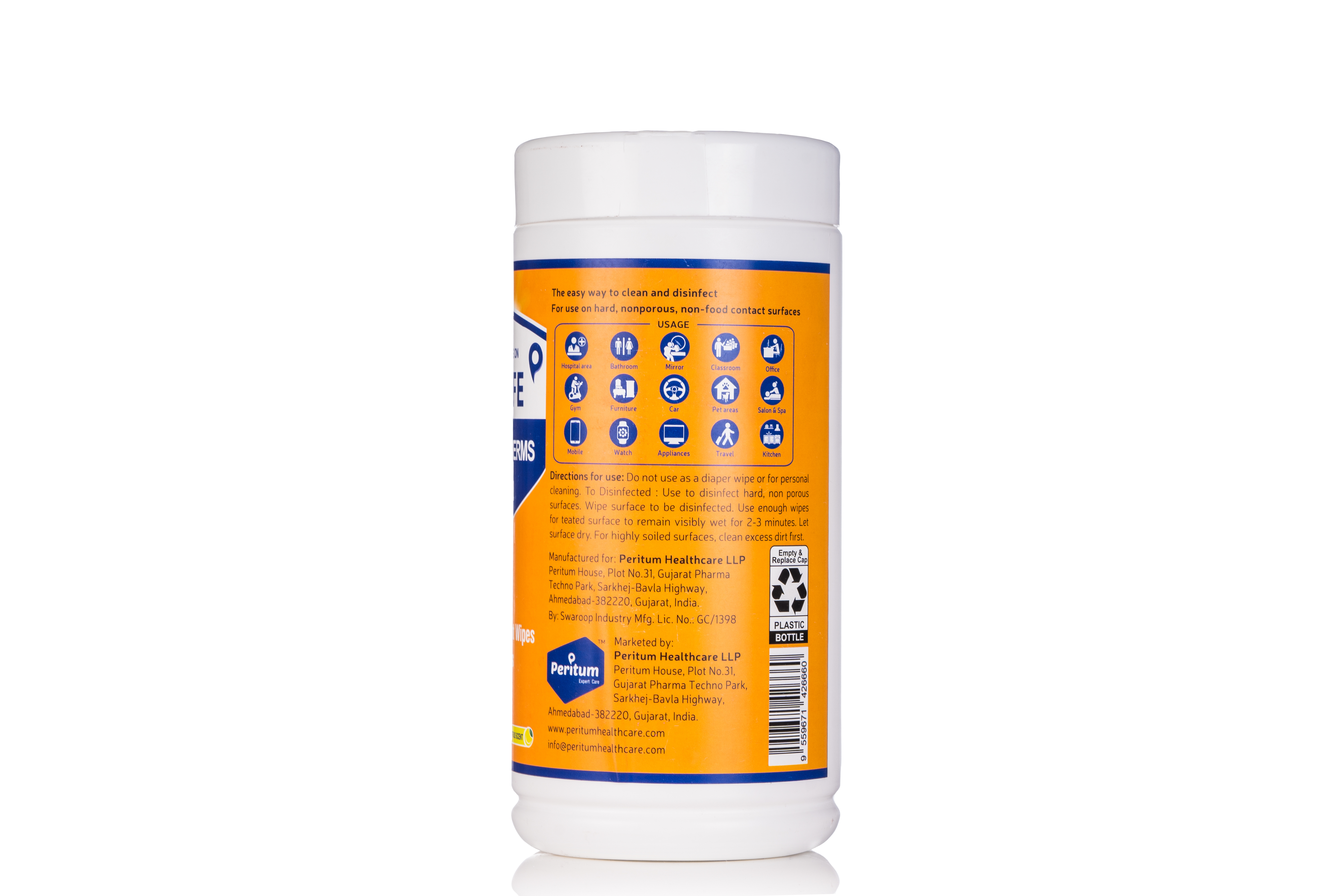Antibacterial Multipurpose Disinfectant Wipes Shelf Life: 18 Months