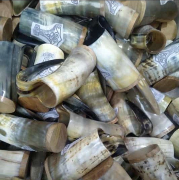 Durable Horn Mug Natural Color