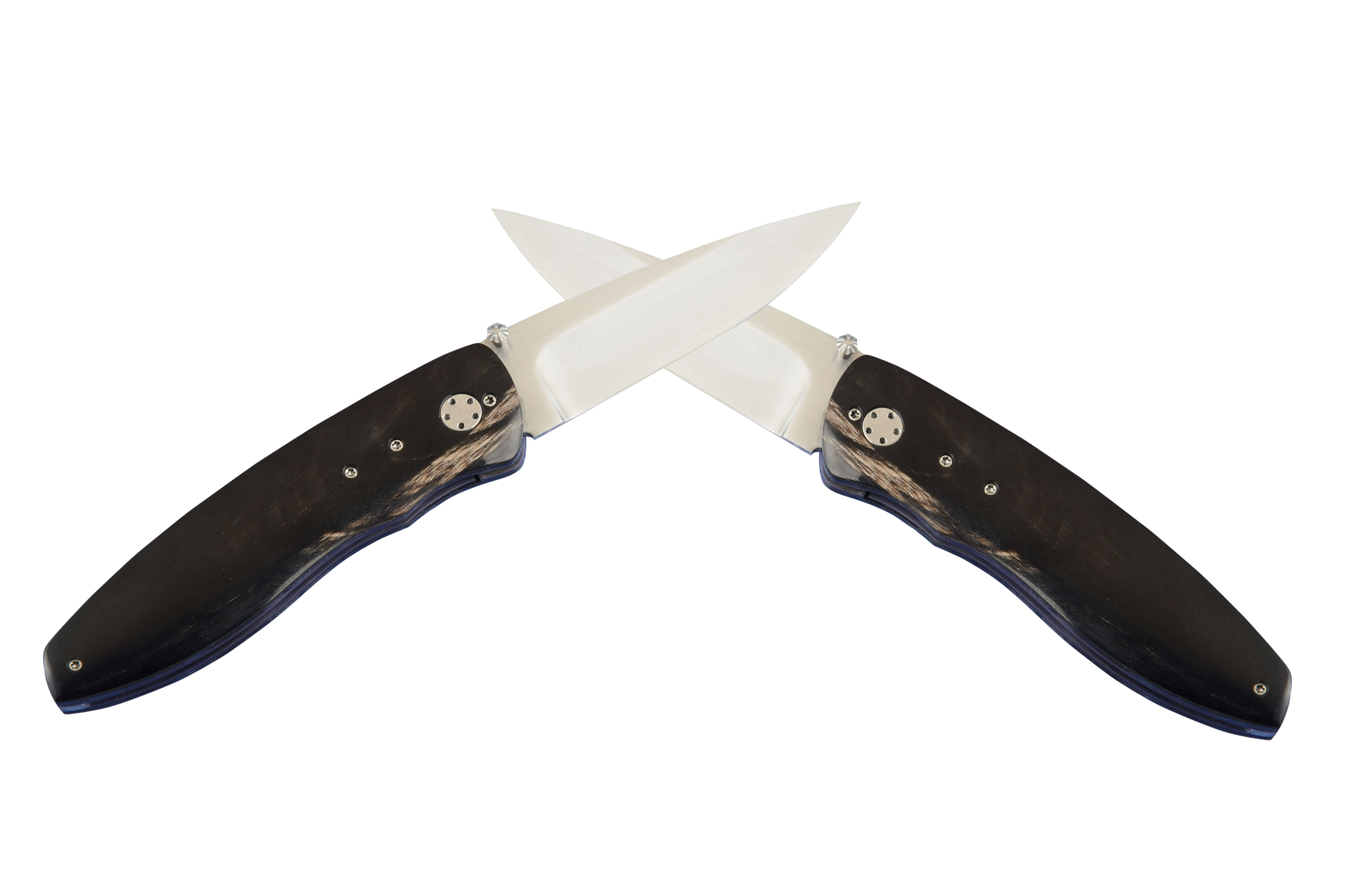 Black Knife Horn Handle Blank