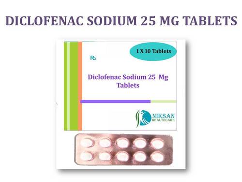 Diclofenac Sodium 25 Mg Tablets General Medicines