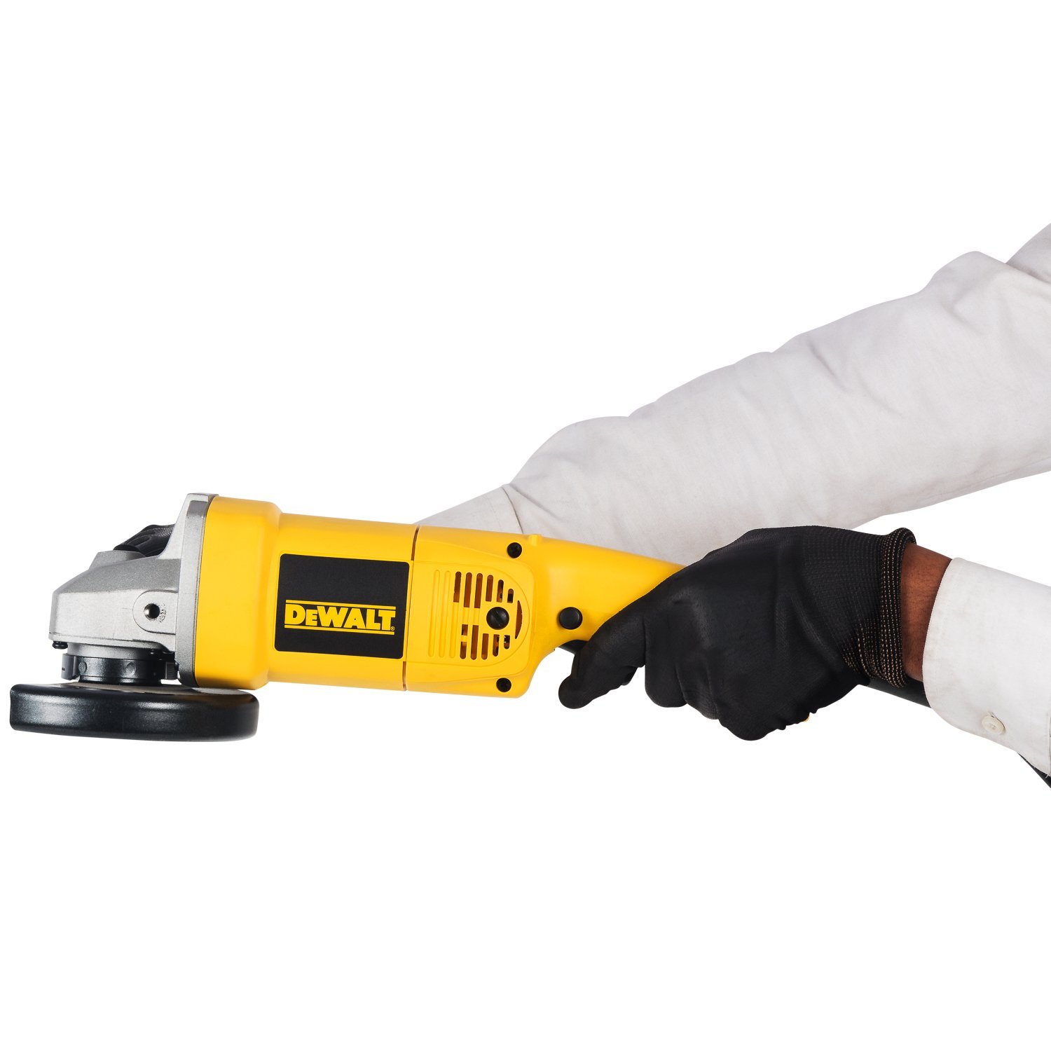 Yellow Dewalt Angle Grinder