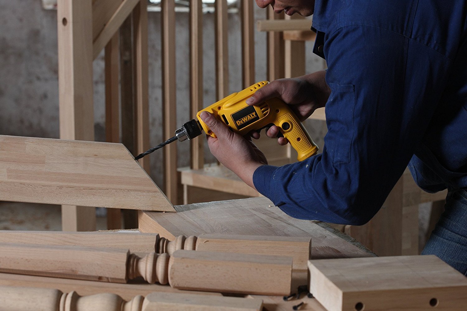 Yellow Percussion Drill Dewalt