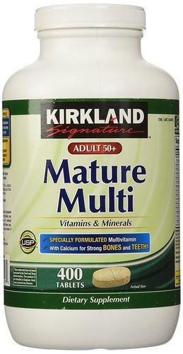 Kirkland Signature Adults, 50 Plus Mature Multi Vitamins & Minerals, 400-count Tablets