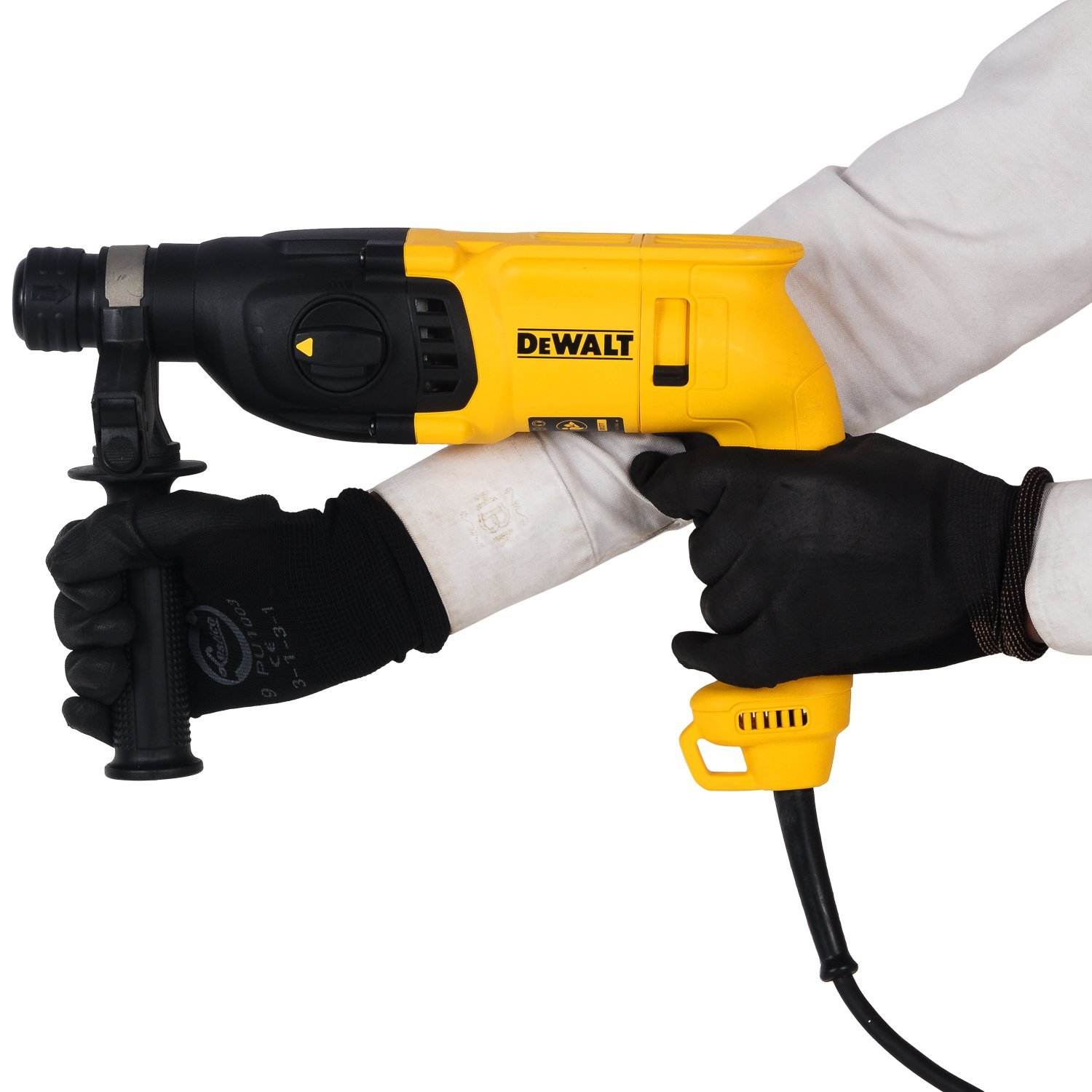 Yellow And Black Plus Hammer Drill Machine