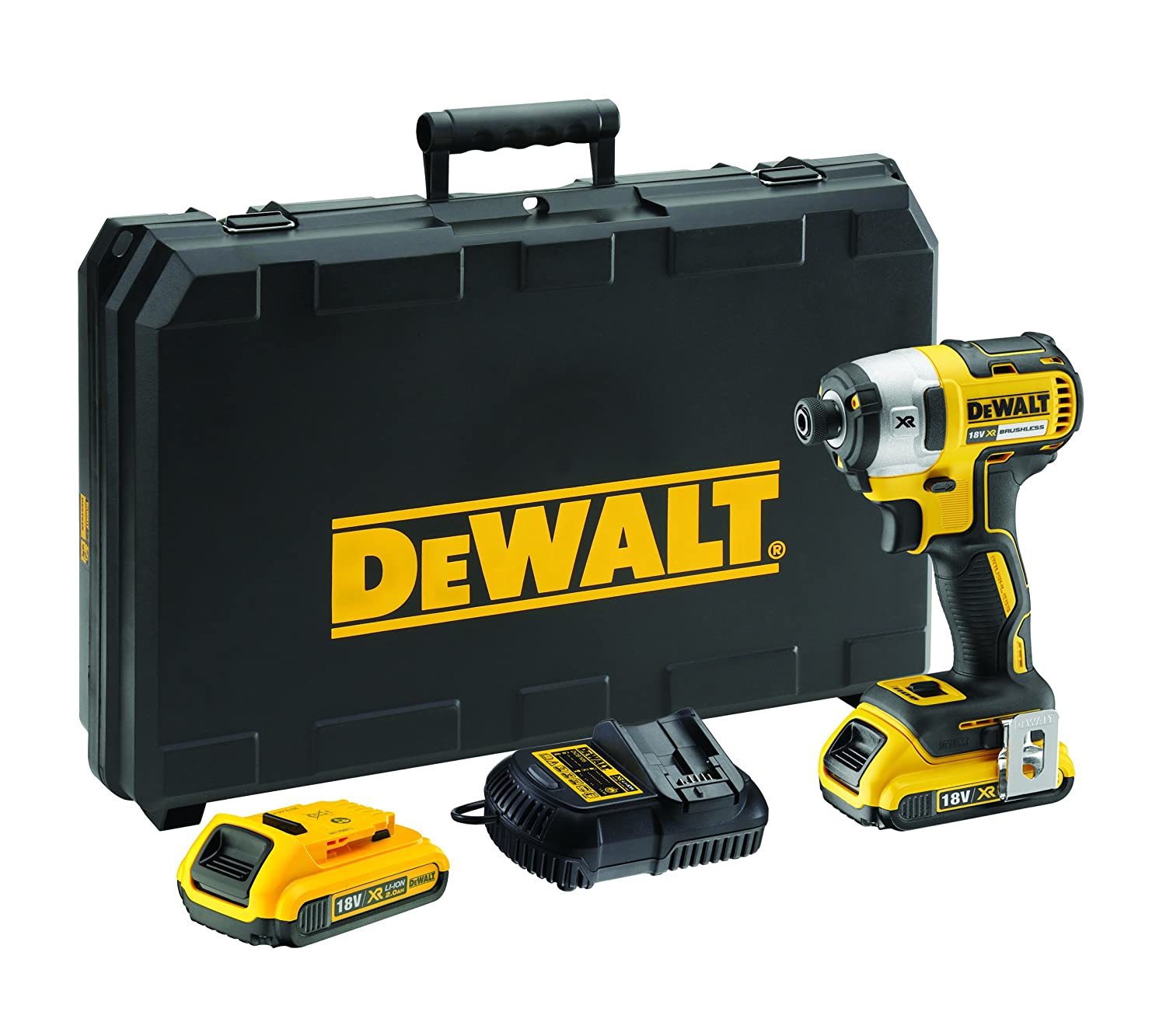 Yellow And Black Cordless Impect Wrench Driver Dewalt