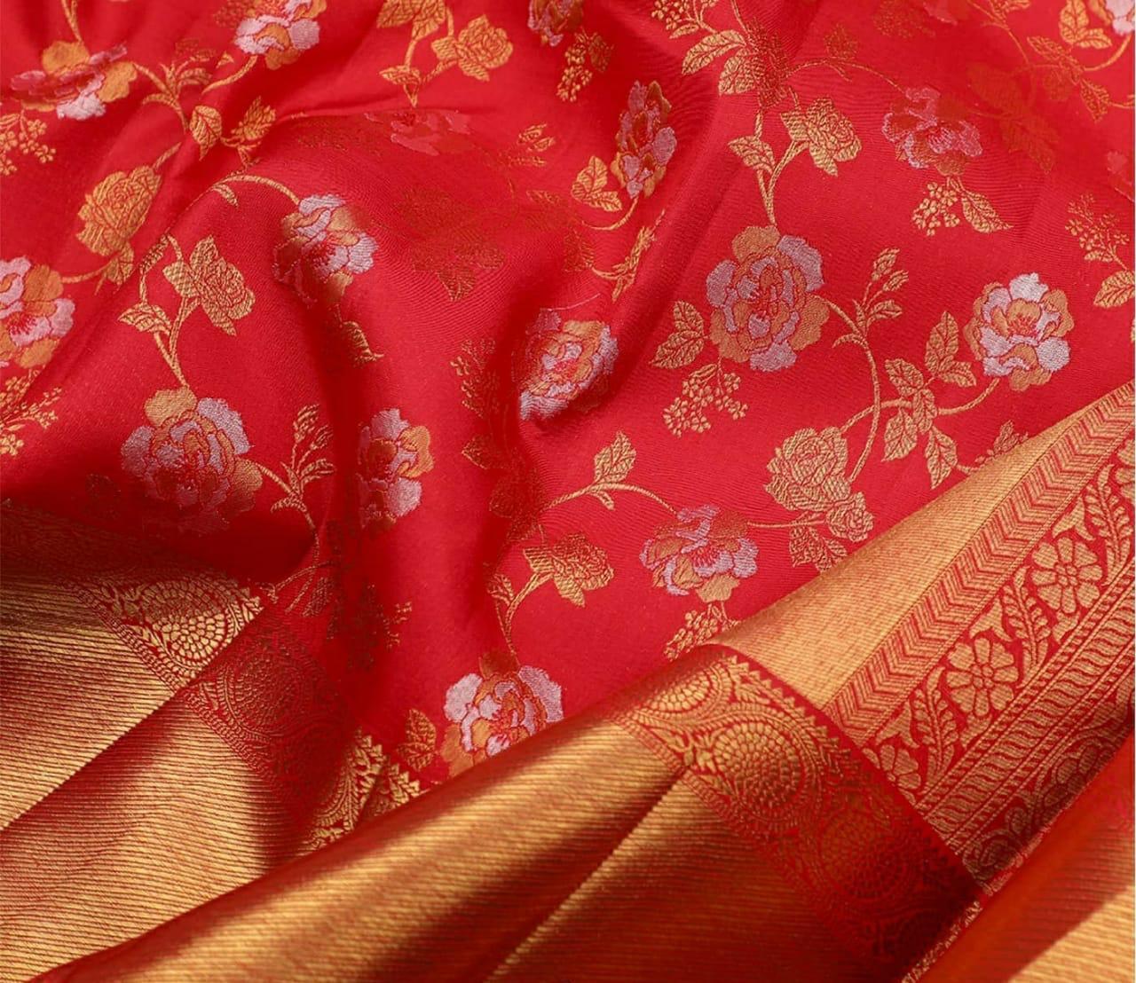Multi Colour Soft Lichi Silk Saree