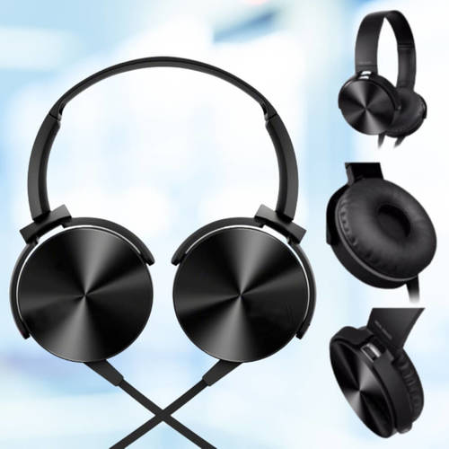 Extra Bass Stereo Wired Headphone - Plastic Material, Standard Size, Multi-Color Design | 30 mm Driver, 5 Hz - 22000 Hz Frequency Range, Neodymium Magnet