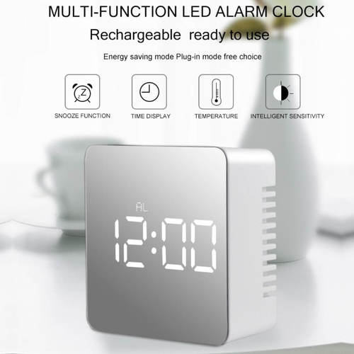 Led Mirror Clock