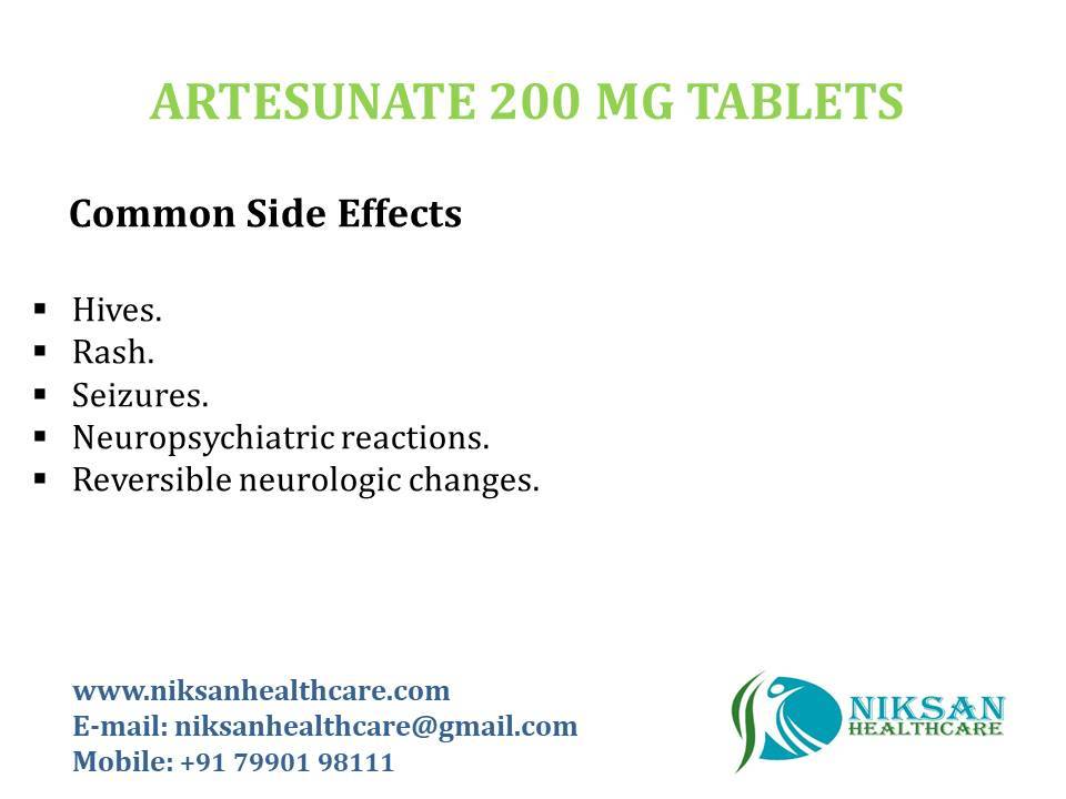 Artesunate 200 Mg Tablets - 200 Mg Dosage | Anti-malaria Treatment, High-quality Pharmaceutical Formulation, Suitable For All, Store In Cool Dry Place