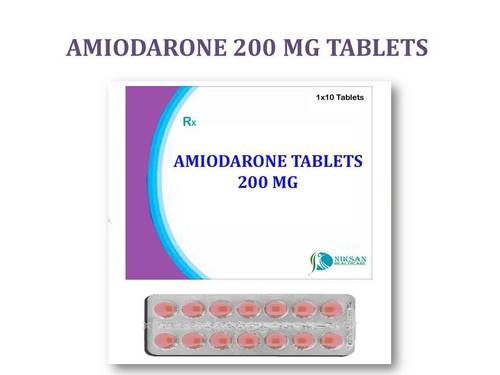 एमियोडेरोन 200 मिलीग्राम टैबलेट सामान्य दवाएं