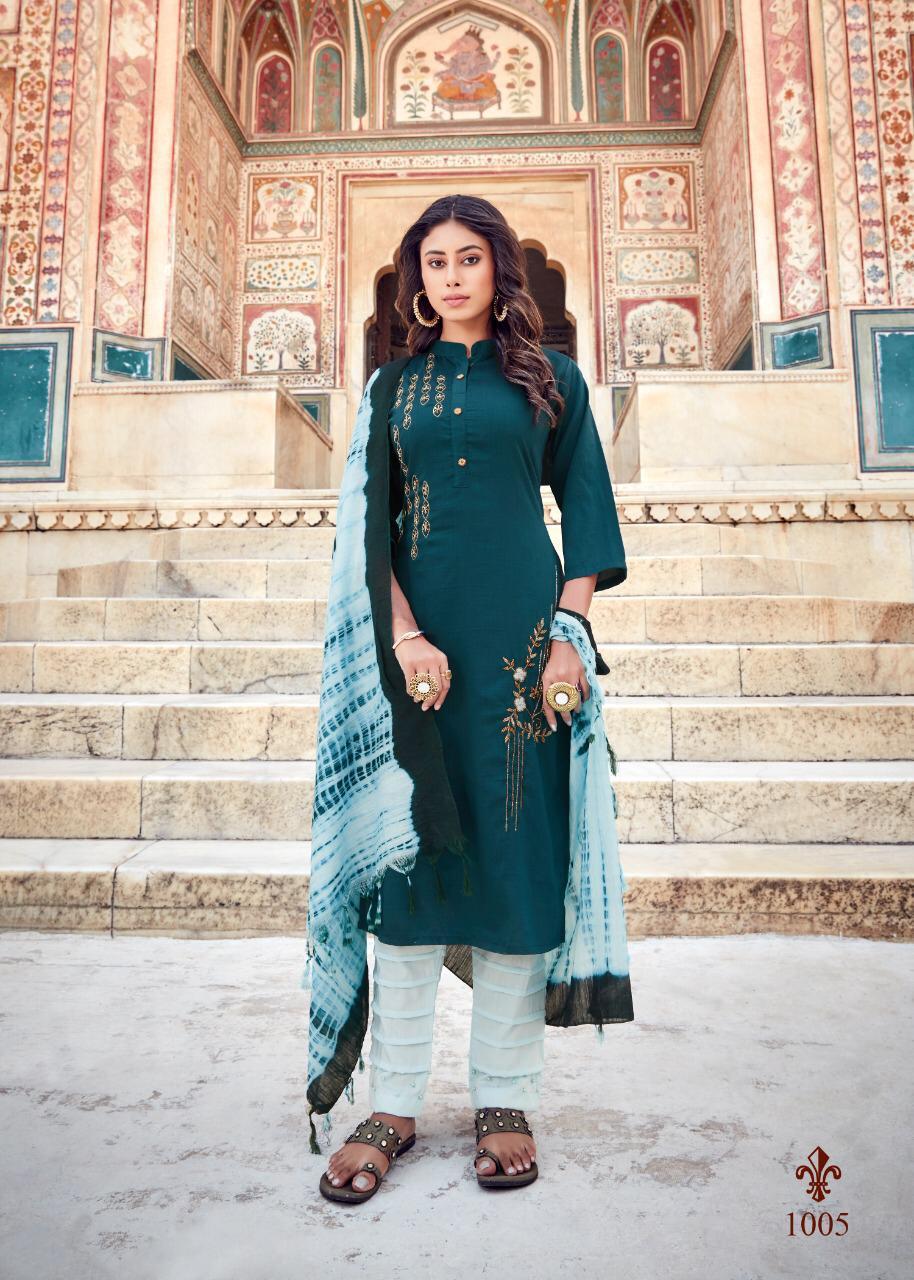 Padmani Vol-3 Moti Work Kurtis Set - Color: As Per Catalog