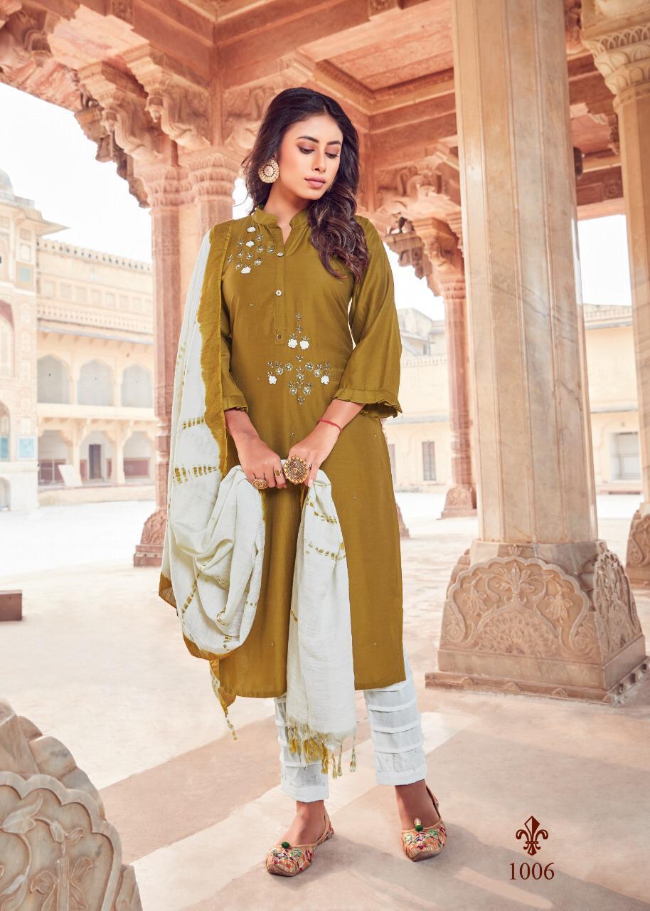 Padmani Vol-3 Moti Work Kurtis Set - Color: As Per Catalog