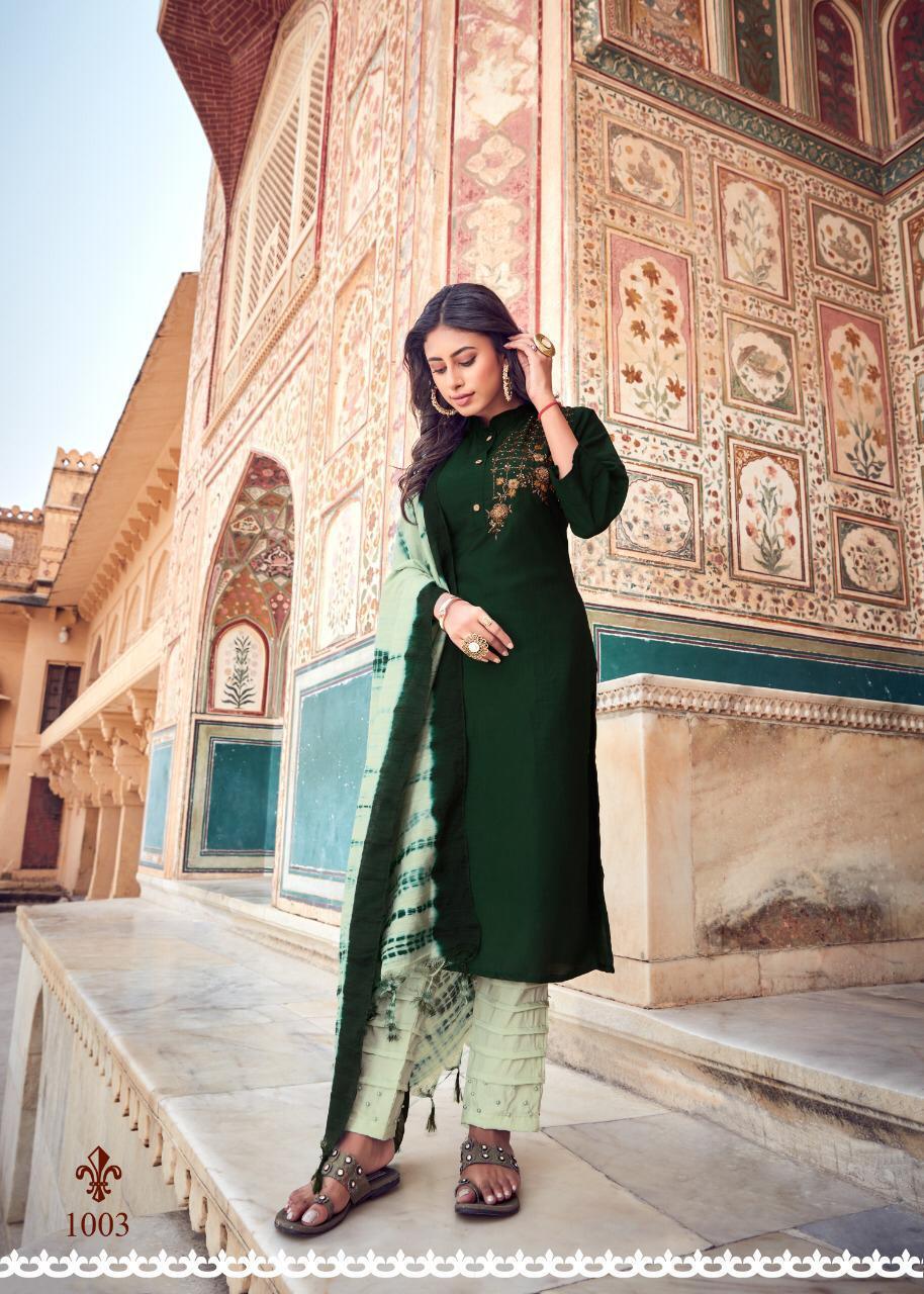 Padmani Vol-3 Moti Work Kurtis Set - Color: As Per Catalog