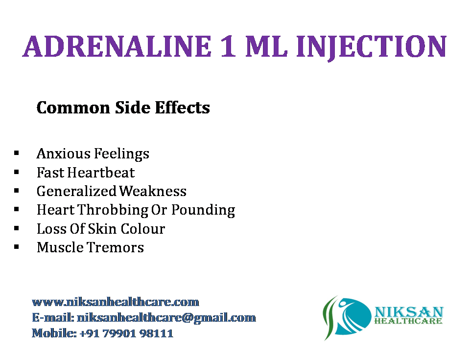Adrenaline 1 Ml Injection General Medicines