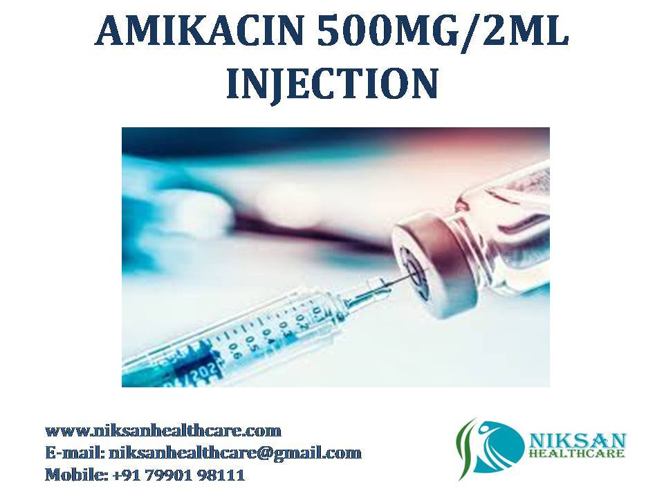 Amikacin Injection - 500mg/2ml Liquid Formulation, Broad-spectrum Aminoglycoside Antibiotic For Serious Bacterial Infections, Safe For All, Store In Cold And Dry Place