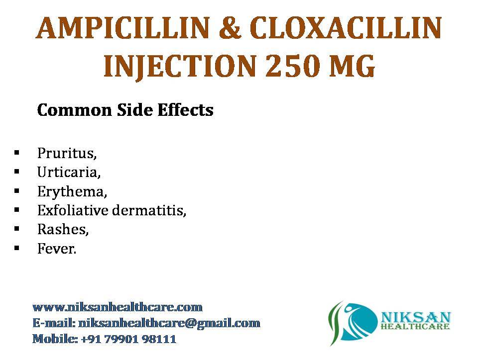Ampicillin & Cloxacillin Injection 250 Mg General Medicines