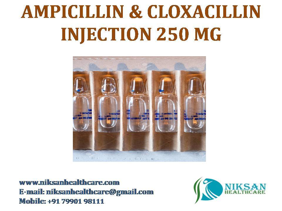 Ampicillin & Cloxacillin Injection 250 Mg General Medicines