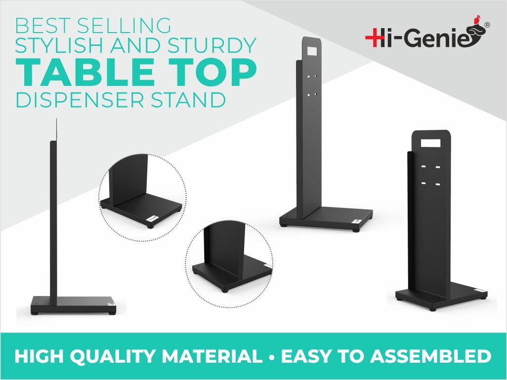 Black Table Top Dispenser Stand