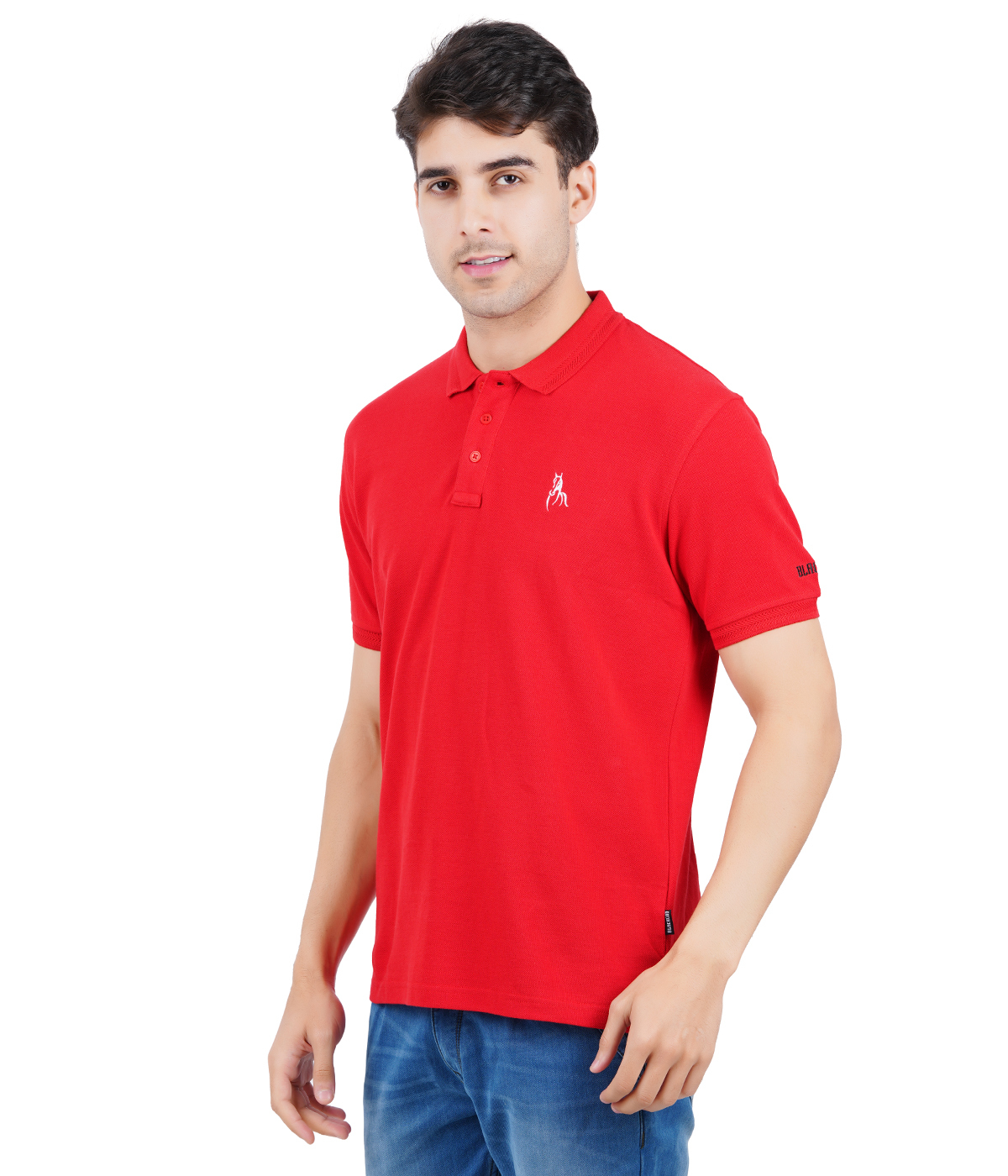 Corporate Polo T Shirt - Cotton Fabric, Short Sleeves , Polo Collar With Embroidered Detailing For Male Professionals