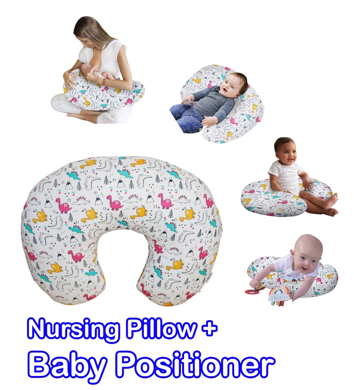 White Multi Functional Nursing Pillow