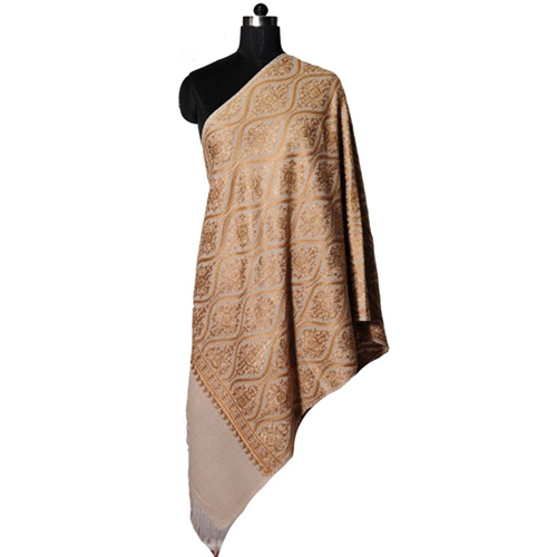 Wool Crystal Embroidery Stole