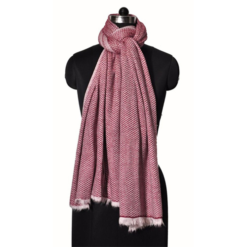 Wool Nylon Two Ply Checks Stole
