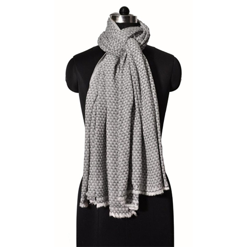 Wool Nylon Two Ply Checks Stole