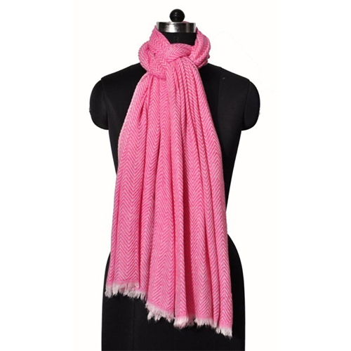 Wool Nylon Two Ply Checks Stole