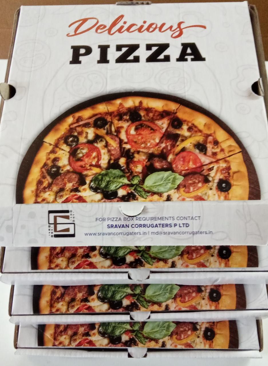 Glossy Lamination Pizza Sravan Brand -Corrugated-boxes