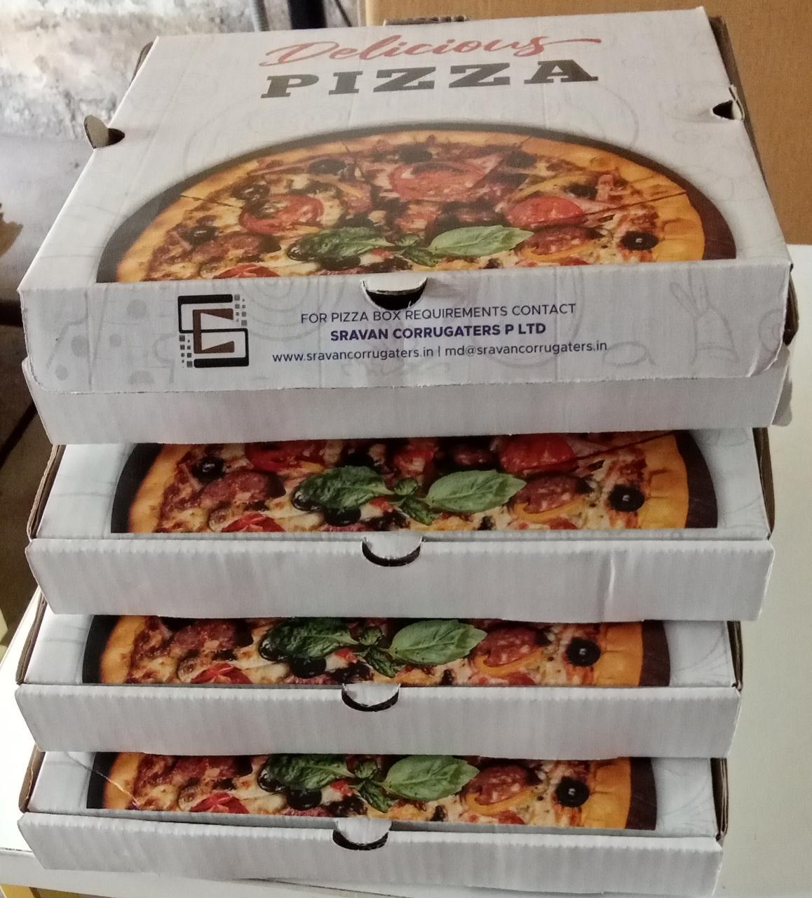 Glossy Lamination Pizza Sravan Brand -Corrugated-boxes