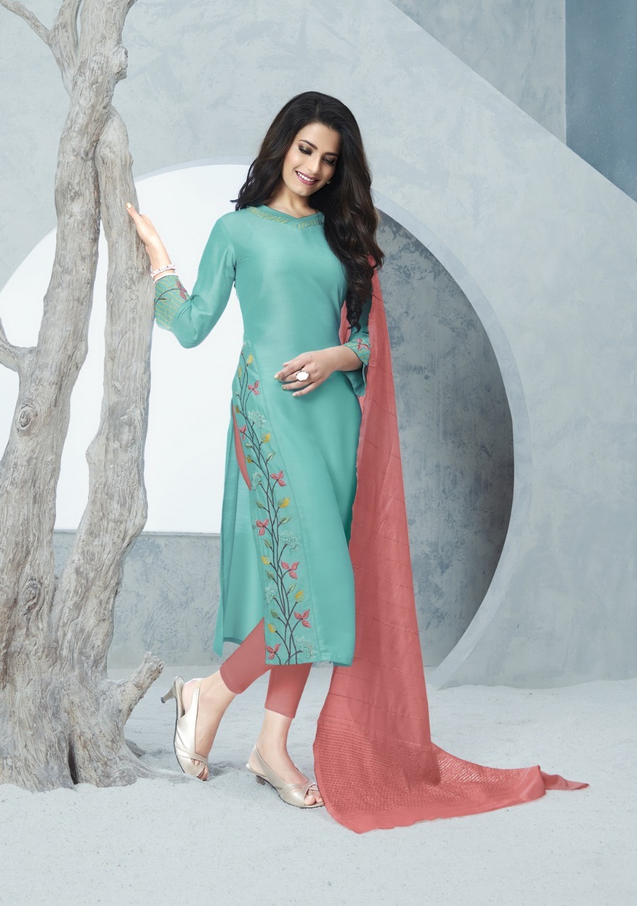 Dry Cleaning Richie-rich Heavy Kurtis With Dupatta