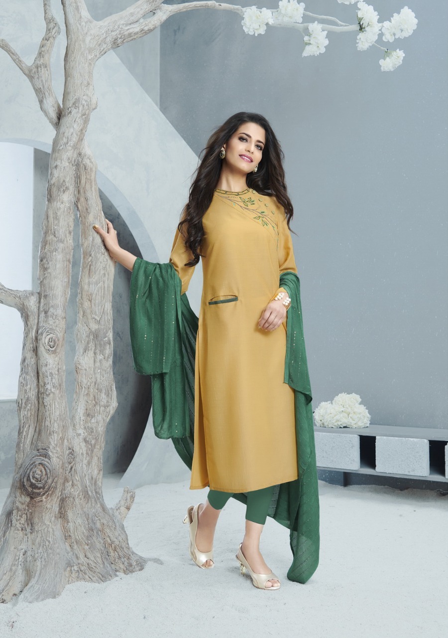 Dry Cleaning Richie-rich Heavy Kurtis With Dupatta
