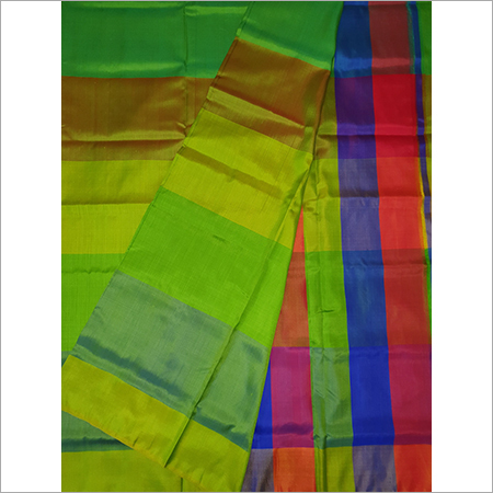 Green Sonamukhi Katan Silk Saree