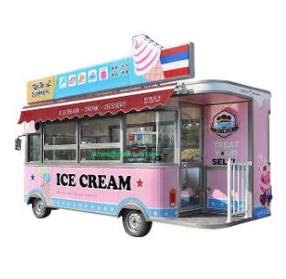 Christmas Electric Used Mobile Food Trucks For Sale Hotdog Food Delivery Cart Support Color Size And Logo Customization Promotion